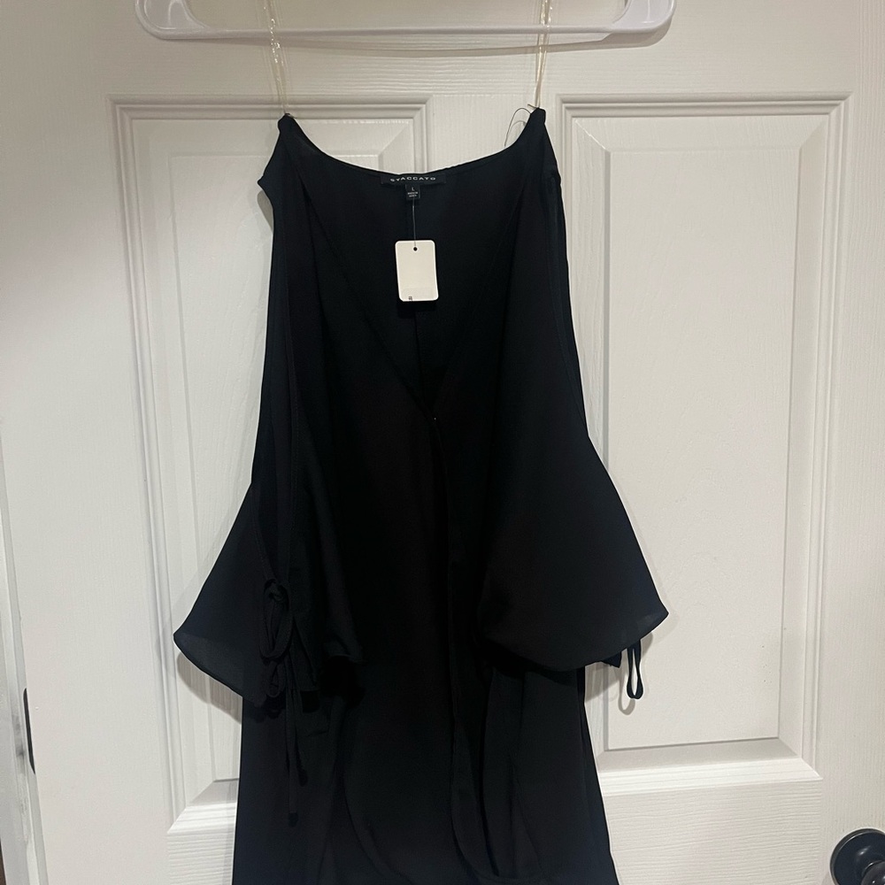 Elegant Black Off-Shoulder Blouse